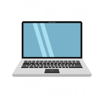 Laptop showing application